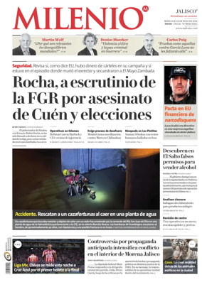Cover of Milenio Jalisco