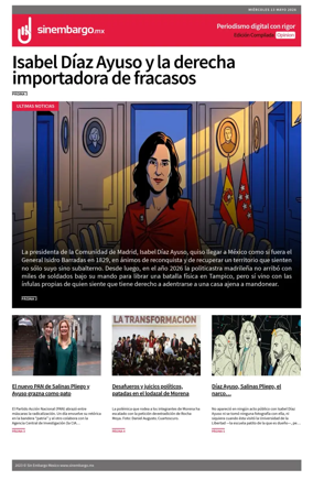 Cover of Sin Embargo Opinion