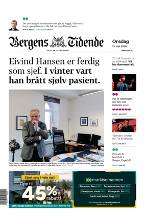 Cover of Bergens Tidende
