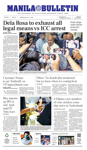 Cover of Manila Bulletin