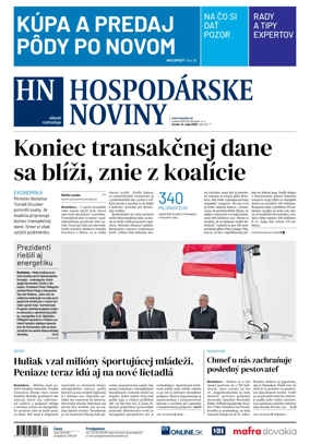 Cover of Hospodarske noviny