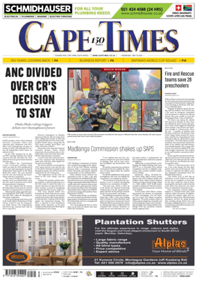 Cover of Cape Times