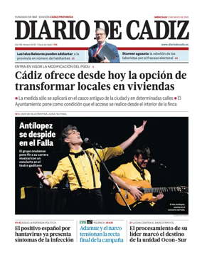 Cover of Diario de Cadiz