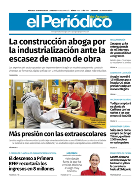 Cover of El Periodico Aragon
