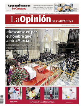 Cover of La Opinion de Murcia (Cartagena)
