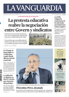 Cover of La Vanguardia