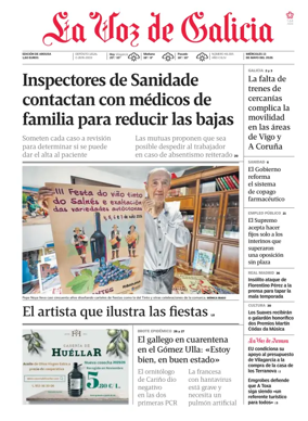 Cover of La Voz de Galicia (Arousa)