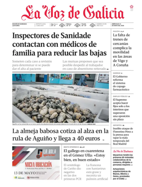 Cover of La Voz de Galicia (Barbanza)