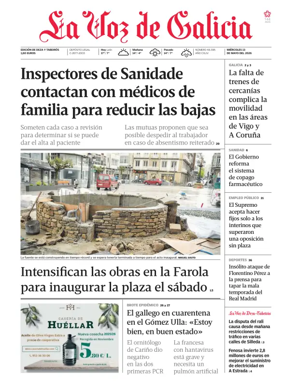 Cover of La Voz de Galicia (Deza)