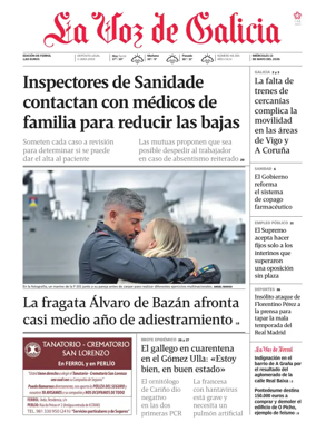 Cover of La Voz de Galicia (Ferrol)