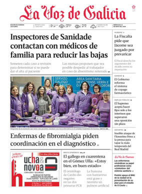 Cover of La Voz de Galicia (Ourense)