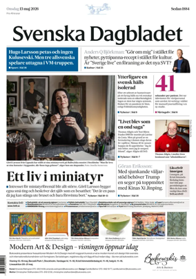 Cover of Svenska Dagbladet