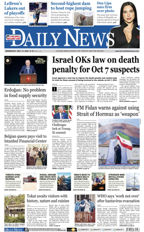 Cover of Hurriyet Daily News & Economic Review