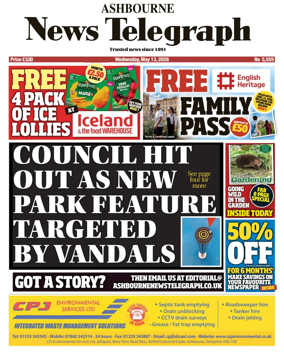 Cover of Ashbourne News Telegraph