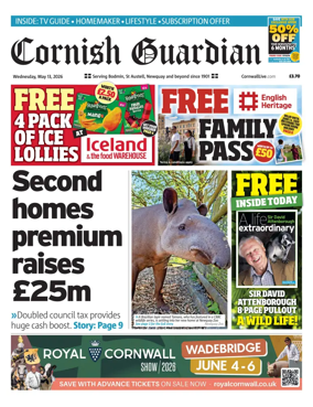 Cover of Cornish Guardian (Newquay & the North Coast)