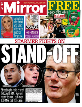 Cover of Daily Mirror (Northern Ireland)