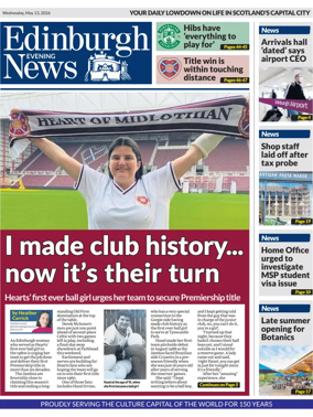 Cover of Edinburgh Evening News