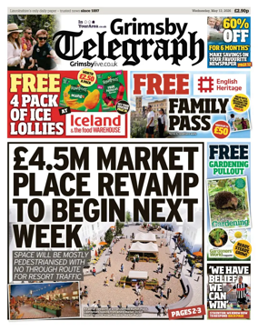 Cover of Grimsby Telegraph