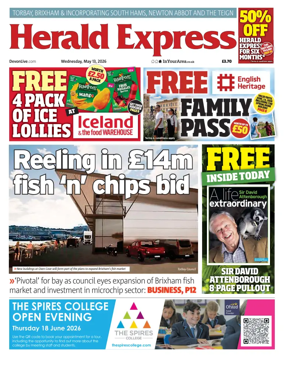 Cover of Herald Express (Torbay Brixham & South Hams Edition)