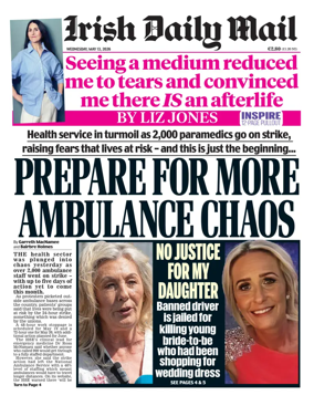 Cover of Irish Daily Mail