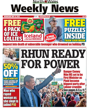Cover of North Wales Weekly News