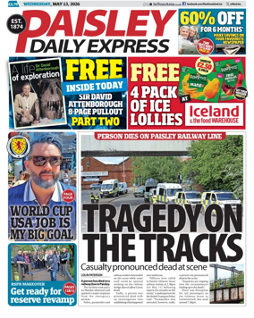 Cover of Paisley Daily Express