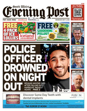 Cover of South Wales Evening Post