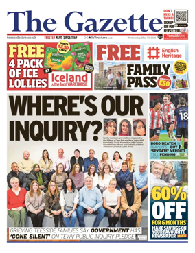 Cover of Teesside Evening Gazette