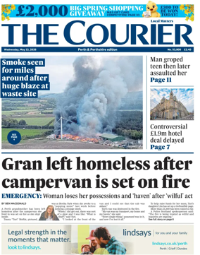 Cover of The Courier & Advertiser (Perth and Perthshire Edition)