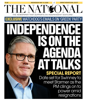 Cover of The National (Scotland)