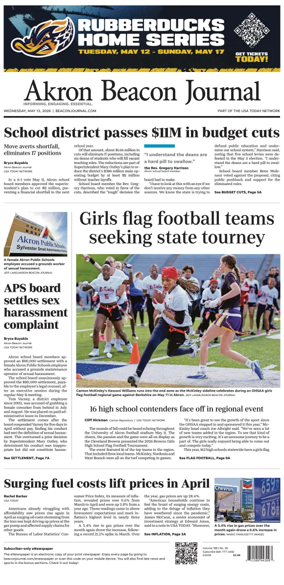 Cover of Akron Beacon Journal