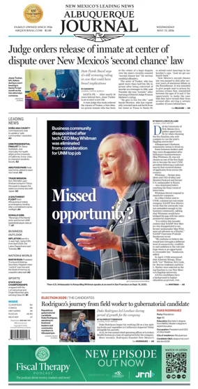 Cover of Albuquerque Journal