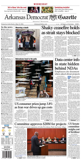 Cover of Arkansas Democrat-Gazette