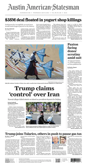 Cover of Austin American-Statesman