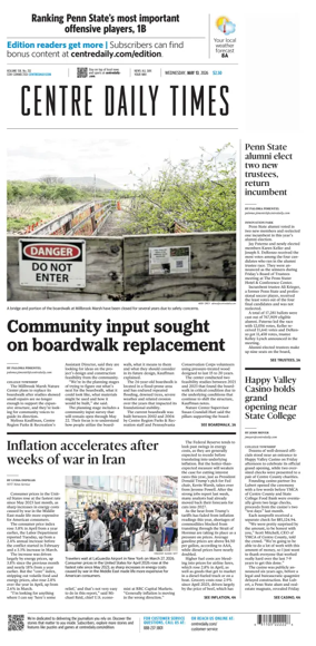Cover of Centre Daily Times