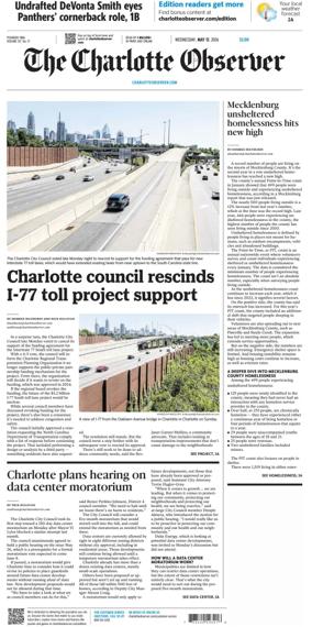 Cover of The Charlotte Observer