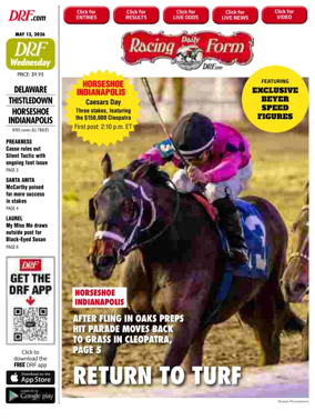 Cover of Daily Racing Form National Digital Edition