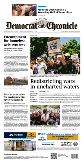 Cover of Democrat and Chronicle