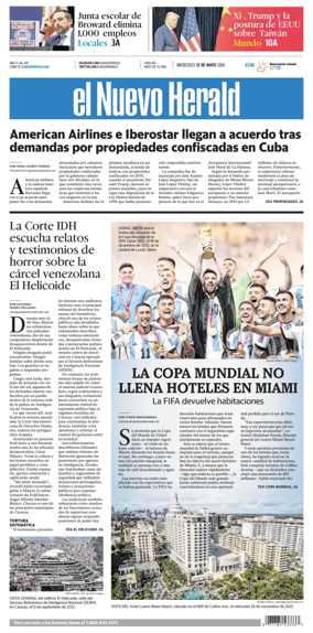 Cover of El Nuevo Herald
