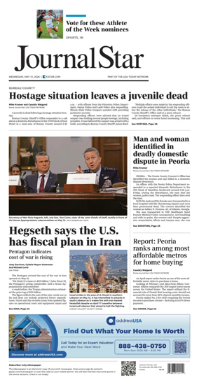 Cover of Journal Star (Peoria)
