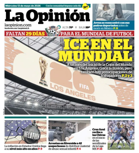 Cover of La Opinion