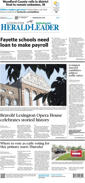 Cover of Lexington Herald-Leader