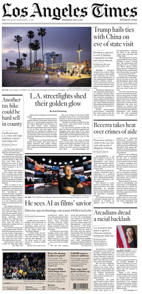 Cover of Los Angeles Times