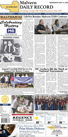 Cover of Malvern Daily Record