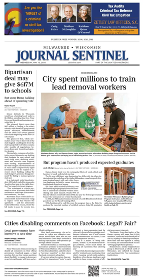 Cover of Milwaukee Journal Sentinel