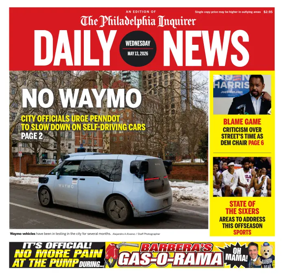 Cover of Philadelphia Daily News
