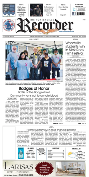 Cover of Porterville Recorder