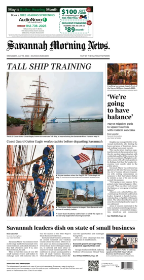Cover of Savannah Morning News