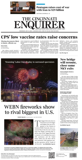 Cover of The Cincinnati Enquirer