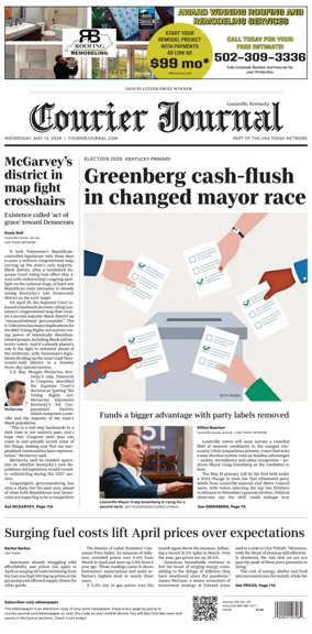 Cover of The Courier-Journal (Louisville)